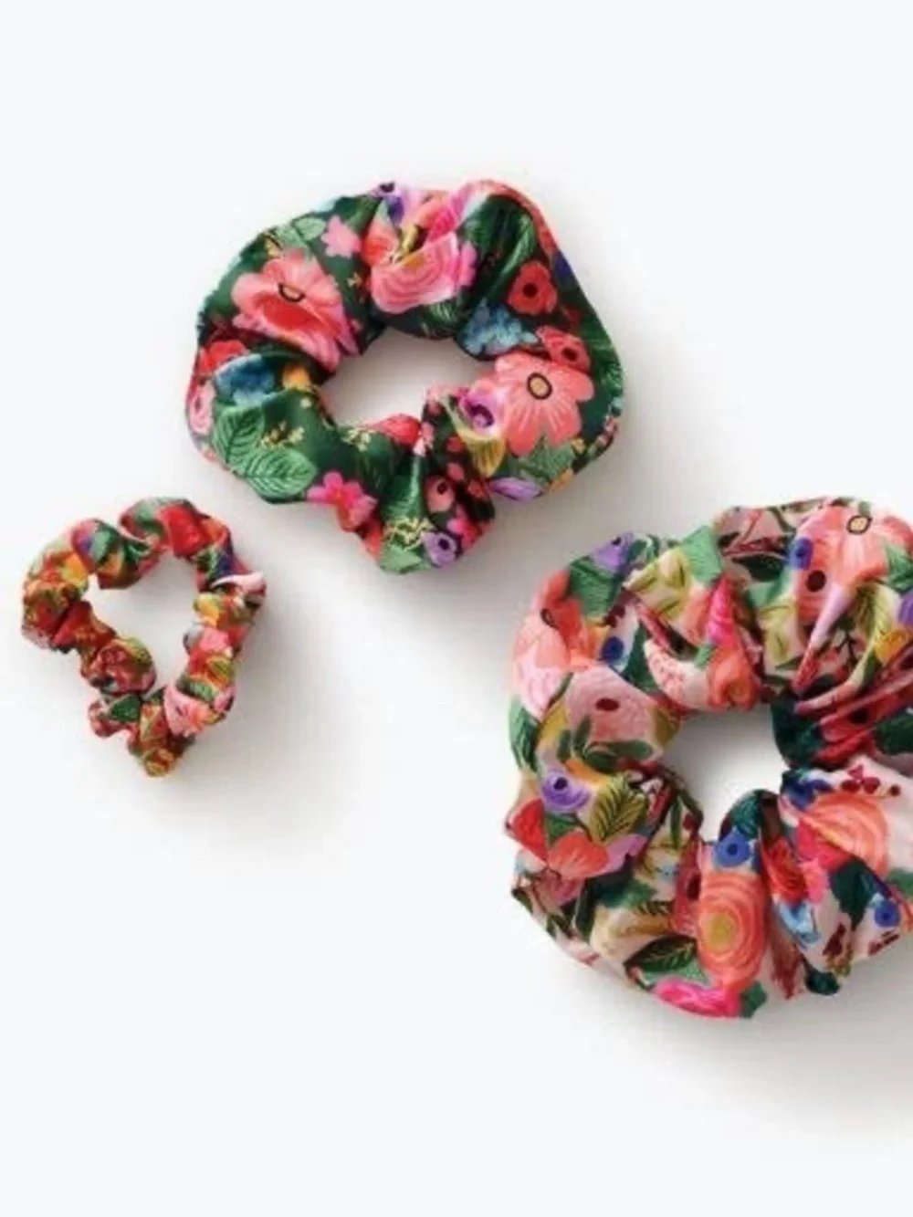 NWT Rifle Paper Co Garden Party Scrunchie Set of 3